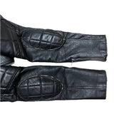 (vintage) 1980'S～ UNKNOWN UK STYLE DOUBLE BREASTED LEATHER BIKER JACKET