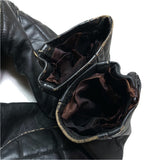 (vintage) 1980'S～ UNKNOWN UK STYLE DOUBLE BREASTED LEATHER BIKER JACKET