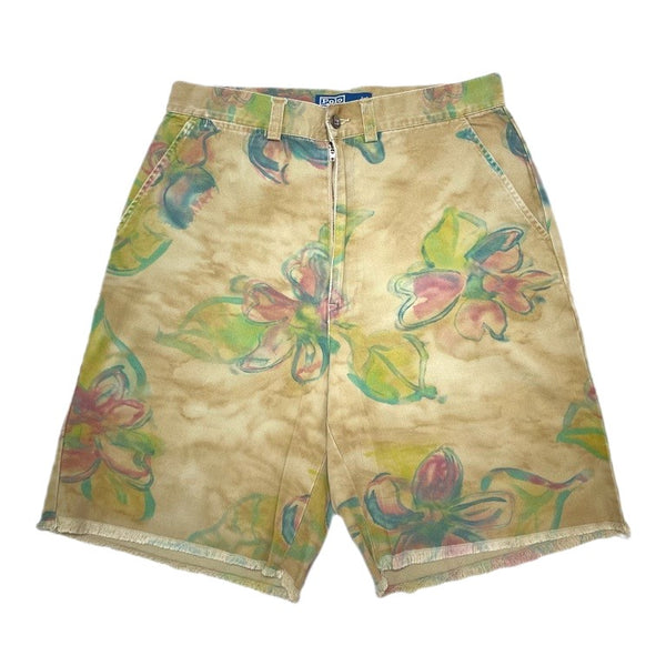 (VINTAGE) 1990'S～ POLO RALPH LAUREN ALL OVER PAINTED 5 POCKET CHINO SHORTS