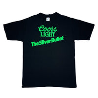 (T-SHIRT) DEAD STOCK NEW 1980'S～ MADE IN USA COORS LIGHT PRINT T-SHIRT