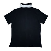 (DESIGNERS) 1990'S～ FINAL HOME FRONT STRIPE PATTERN PANELED DESIGN STAND UP COLLAR SHORT SLEEVE SHIRT