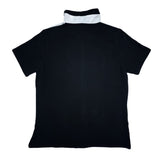(DESIGNERS) 1990'S～ FINAL HOME FRONT STRIPE PATTERN PANELED DESIGN STAND UP COLLAR SHORT SLEEVE SHIRT