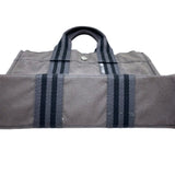 (DESIGNERS) MADE IN FRANCE HERMES FOURRE TOUT CANVAS BAG BORO