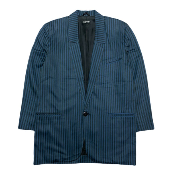 (DESIGNERS) 1990'S～ MADE IN ITALY ESPRIT STRIPED PATTERN 1 BUTOON BLAZER JACKET