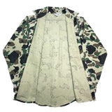 (vintage) 1980'S～ MADE IN USA FIVE BROTHER CAMOUFLAGE PATTERN CHAMOIS CLOTH SHIRT