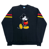 (vintage) 1980'S～ MADE IN USA DISNEY OFFICIAL MICKEY MOUSE FLOCK PRINT SWEAT SHIRT