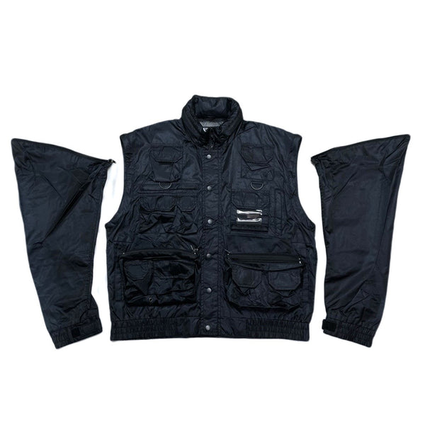 (VINTAGE) 1990'S～ ARMY FORCES 2WAY DESIGN NYLON JACKET WITH 23 POCKETS