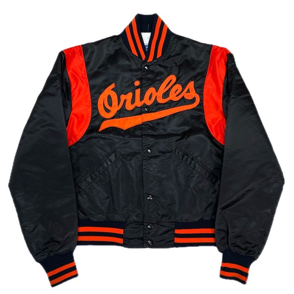 (VINTAGE) 1990'S～ STARTER MLB OFFICIAL BALTIMORE ORIOLES NYLON VARSITY AJCKET