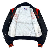 (VINTAGE) 1990'S～ STARTER MLB OFFICIAL BALTIMORE ORIOLES NYLON VARSITY AJCKET