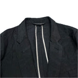 (designers) COMME des GARCONS HOMME PLUS STRIPE PATTERN FULLING PROCESS 1 BUTTON BLAZER JACKET