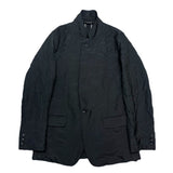 (designers) COMME des GARCONS HOMME PLUS STRIPE PATTERN FULLING PROCESS 1 BUTTON BLAZER JACKET