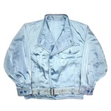 (DESIGNERS) 1980'S～ MADE IN JAPAN ISSEY MIYAKE MEN BRUSH TAG STAD UP COLLAR JACKET WITH WAIST BELT