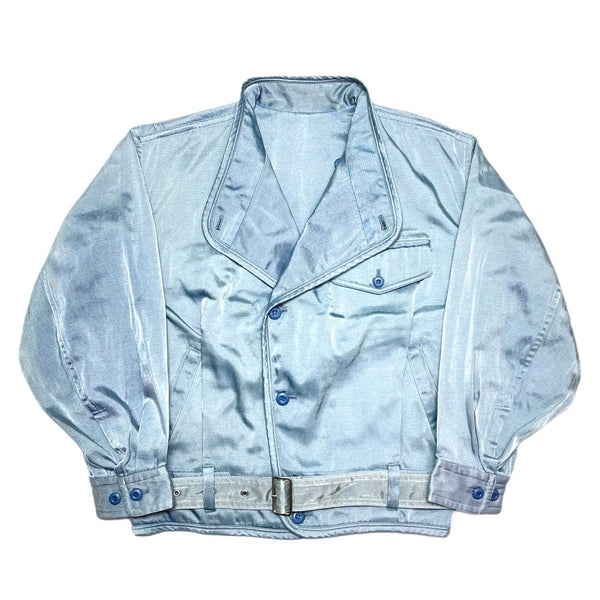 (DESIGNERS) 1980'S～ MADE IN JAPAN ISSEY MIYAKE MEN BRUSH TAG STAD UP COLLAR JACKET WITH WAIST BELT