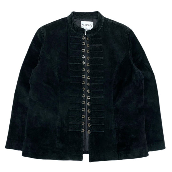 (UNIQUE) 1990'S～ CHICO'S SUEDE JACKET WITH OLD COINS