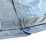 (DESIGNERS) 1980'S～ MADE IN JAPAN ISSEY MIYAKE MEN BRUSH TAG STAD UP COLLAR JACKET WITH WAIST BELT