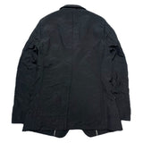 (designers) COMME des GARCONS HOMME PLUS STRIPE PATTERN FULLING PROCESS 1 BUTTON BLAZER JACKET