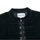 (UNIQUE) 1990'S～ CHICO'S SUEDE JACKET WITH OLD COINS