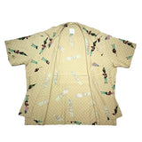 (DESIGNERS) 1990'S～ KARL HELMUT MARCHING BAND TOTAL PATTERN X POLKA DOT RAYON LOOP COLLAR SHORT SLEEVE BOX SHIRT