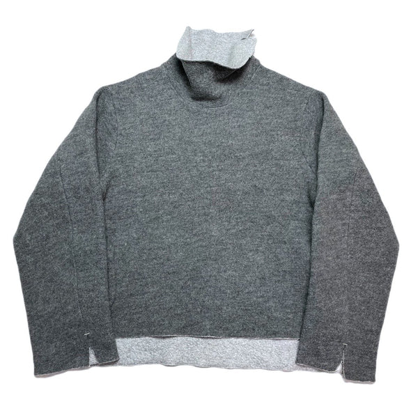 (DESIGNERS) MADE IN JAPAN SUNSEA WRAP POCKET DESIGN TURTLENECK KNIT