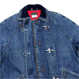 (VINTAGE) 1980'S～ MADE IN KOREA harve benard DENIM FIRE FIGHTER COAT