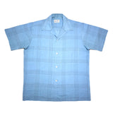 (VINTAGE) 1970'S～ TOWNCRAFT LATTICE PATTERN LOOP COLLAR SHORT SLEEVE BOX SHIRT