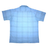 (VINTAGE) 1970'S～ TOWNCRAFT LATTICE PATTERN LOOP COLLAR SHORT SLEEVE BOX SHIRT