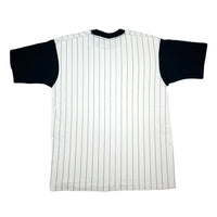 (T-SHIRT) DEAD STOCK NEW 1990'S～ MADE IN USA FRUI OF THE LOOM SLEEVE PANELED STRIPE PATTERN T-SHIRT
