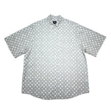 (VINTAGE) 1990'S～ OLD STUSSY MONOGRAM PATTERN TOTAL PATTERN 3 POINT FASTENED SHORT SLEEVE SHIRT