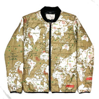(VINTAGE) 2000'S～ AVIREX MILITARY JACKET WITH WORLD MAP PATTERN PADDED LINER