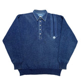 (vintage) 1990'S～ MADE IN DENMARK BLUE WILLI'S INDIGO DYED COTTON KNIT