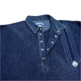 (vintage) 1990'S～ MADE IN DENMARK BLUE WILLI'S INDIGO DYED COTTON KNIT