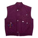 (vintage) 1980'S～ BASIC LINE STAND UP COLLAR VEST