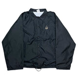 (vintage) 1990'S～ MADE IN USA Arby's LOGO EMBROIDERED NYLON COACH JACKET