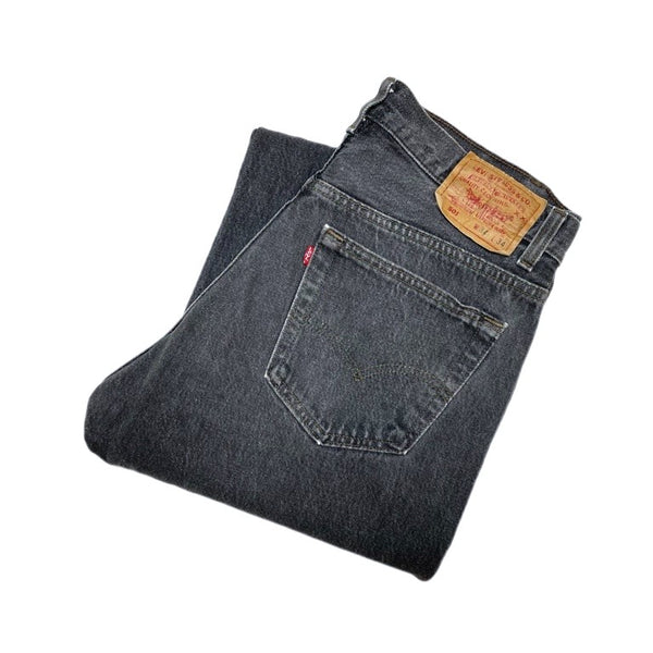 (VINTAGE) 1990'S～ MADE IN USA Levi's 501-0658 YARN DYED BLACK DENIM PANTS