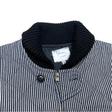 (VINTAGE) MADE IN ENGLAND Yarmo HICKORY STRIPE PADDED PHARAOH COAT