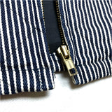 (VINTAGE) MADE IN ENGLAND Yarmo HICKORY STRIPE PADDED PHARAOH COAT