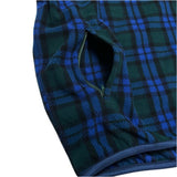 (DESIGNERS) MADE IN JAPAN PHINGELIN LATTICE PATTERN DEFORMED NECK DESIGN SLEEVE NYLON PANELED FLEECE JACKET
