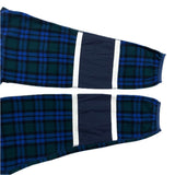 (DESIGNERS) MADE IN JAPAN PHINGELIN LATTICE PATTERN DEFORMED NECK DESIGN SLEEVE NYLON PANELED FLEECE JACKET