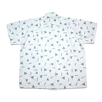 (DESIGNERS) 2000'S～ BERNHARD WILLHELM TOTAL PATTERN PRINT STAND UP COLLAR SHORT SLEEVE BOX SHIRT JACKET