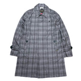(designers) 2013 MADE IN JAPAN UNDERCOVERISM LATTICE PATTERN GORE TEX BALMACAAN COAT WITH LEATHER BUTTON