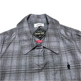 (designers) 2013 MADE IN JAPAN UNDERCOVERISM LATTICE PATTERN GORE TEX BALMACAAN COAT WITH LEATHER BUTTON