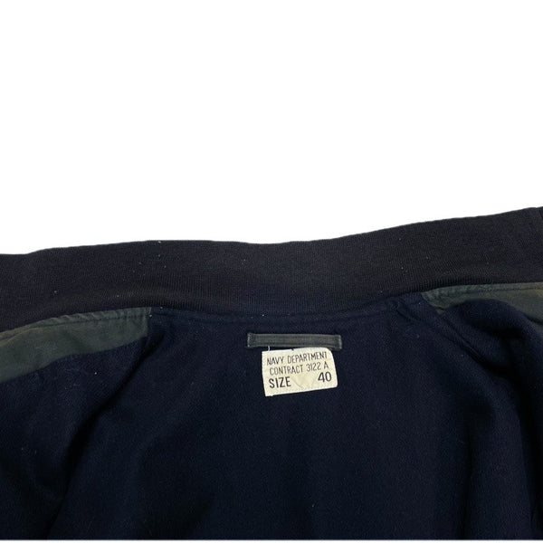 VINTAGE) UNKNOWN US NAVY TYPE ZIP UP DECK JACKET – Linco