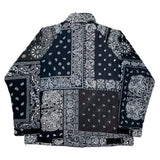 (DESIGNERS) MADE IN JAPAN OLD PARK REMAKE BANDANA PATCHWORK HALF ZIP ANORAK