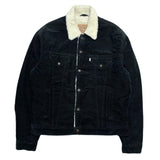 (VINTAGE) 1998 MADE IN TUNISIA Levi's 71500 4 POCKET CORDUROY SHERPA TRUCKER JACKET