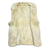 (VINTAGE) 1980'S～ UNKNOWN SHAWL COLLAR SHEEPSKIN SHERPA VEST