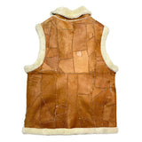(VINTAGE) 1980'S～ UNKNOWN SHAWL COLLAR SHEEPSKIN SHERPA VEST