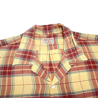 (DESIGNERS) 1990'S～ dezert from COMME des GARCONS PLAID RAYON LOOP COLLAR SHORT SLEEVE BOX SHIRT