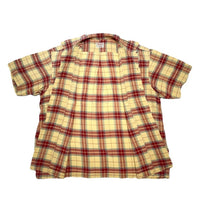 (DESIGNERS) 1990'S～ dezert from COMME des GARCONS PLAID RAYON LOOP COLLAR SHORT SLEEVE BOX SHIRT