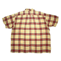 (DESIGNERS) 1990'S～ dezert from COMME des GARCONS PLAID RAYON LOOP COLLAR SHORT SLEEVE BOX SHIRT