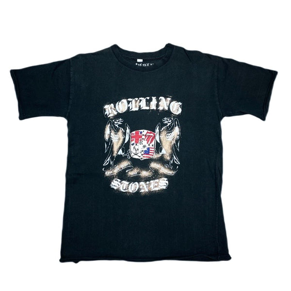 (DESIGNERS) 2003 BUDDHISTPUNK ROLLING STONES PRINT & PATCH T-SHIRT